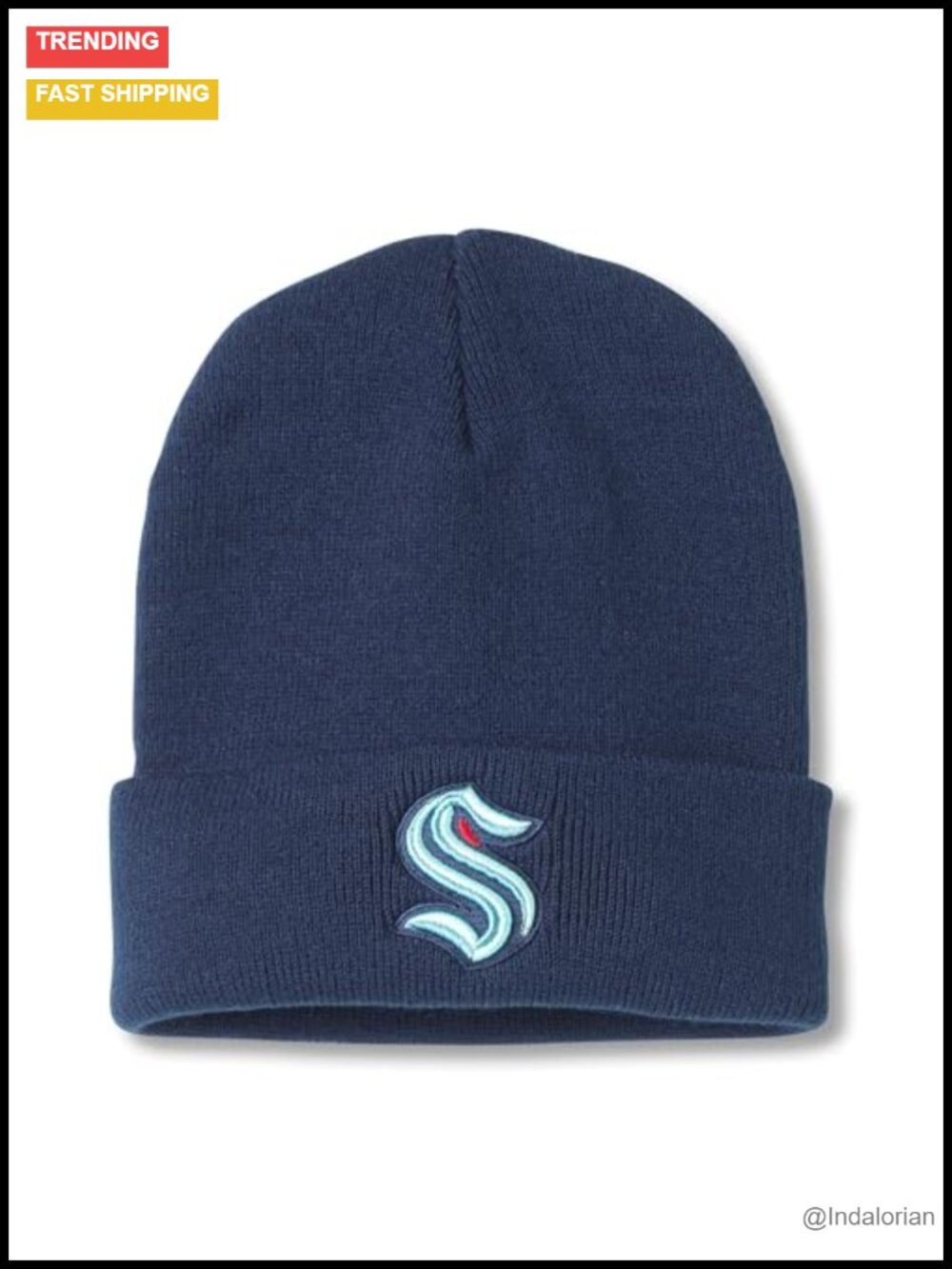 NHL Team Terrain Knit Beanie Cap Cuffed Stretch